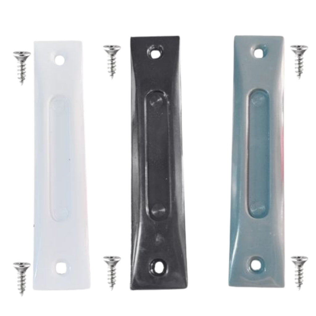 2 UNI Puxador Placa de Plástico para Kit Pia- fácil Tela mosqueteira fácil instalação.