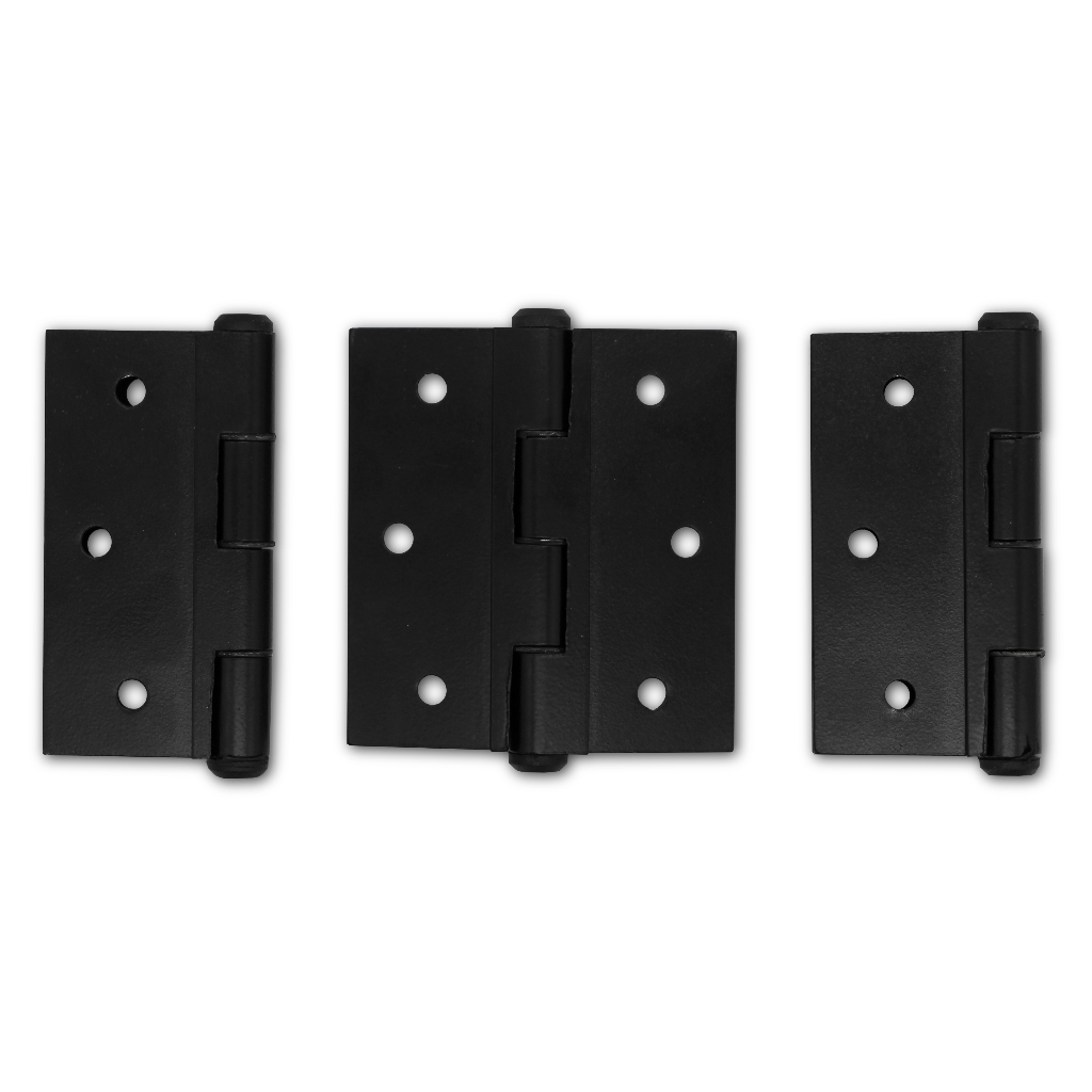 Kit 3 Dobradiça 70mm + parafusos para Porta Abrigo Tela Pino Nylon para portas de giro ou sobrepor