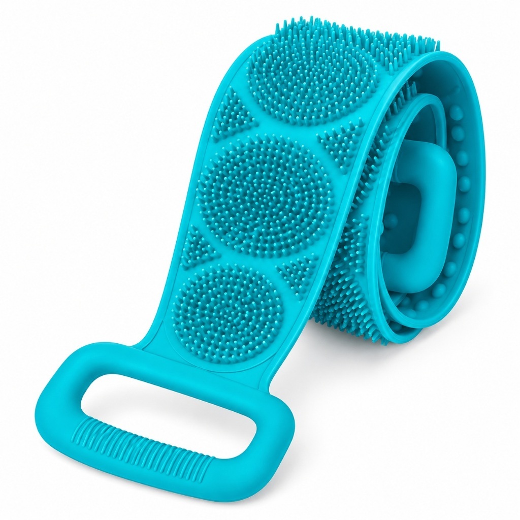 Esfregão Esponja de Banho Esticável de Silicone Massageador Esfoliante - Costas
