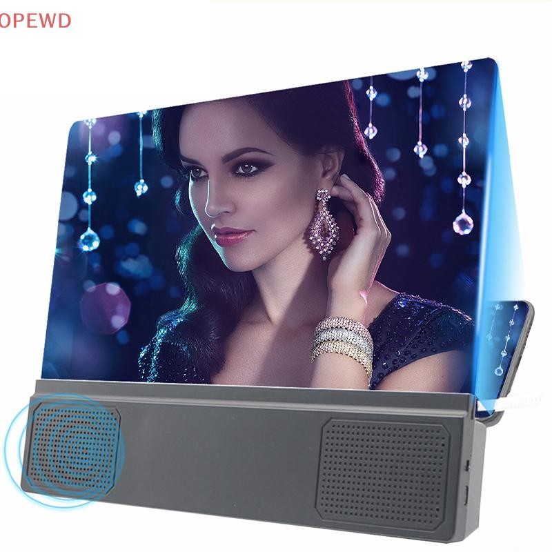 [OPEWD] Amplificadores De Tela 3D Lupa De Telefone Móvel Com Alto-Falante Ampliado Suporte De Amplificador De Vídeo Ampliação De Mesa Dobrável Áudio Anti-Azul JJO