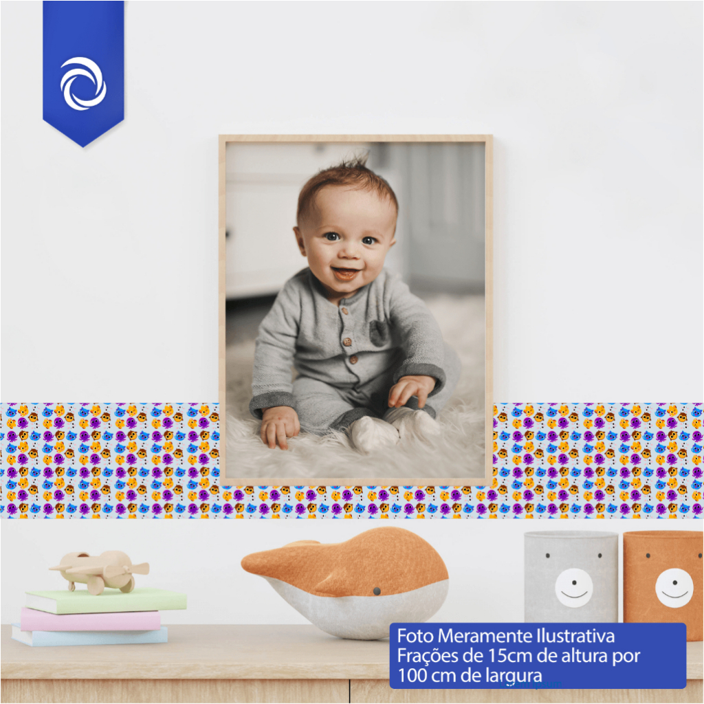 BOLOFOFO FX0.018, Faixa Adesiva para Quarto de Bebê, 6 metros