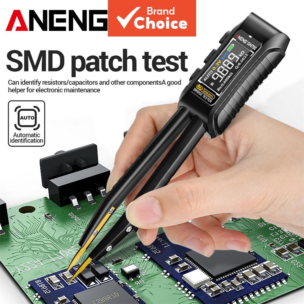 Cada Unidade ANENG GN702 Digital LCR Pinça Ponte Auto Range Recarregável Tester Resistência Capacitância Indutância Cem