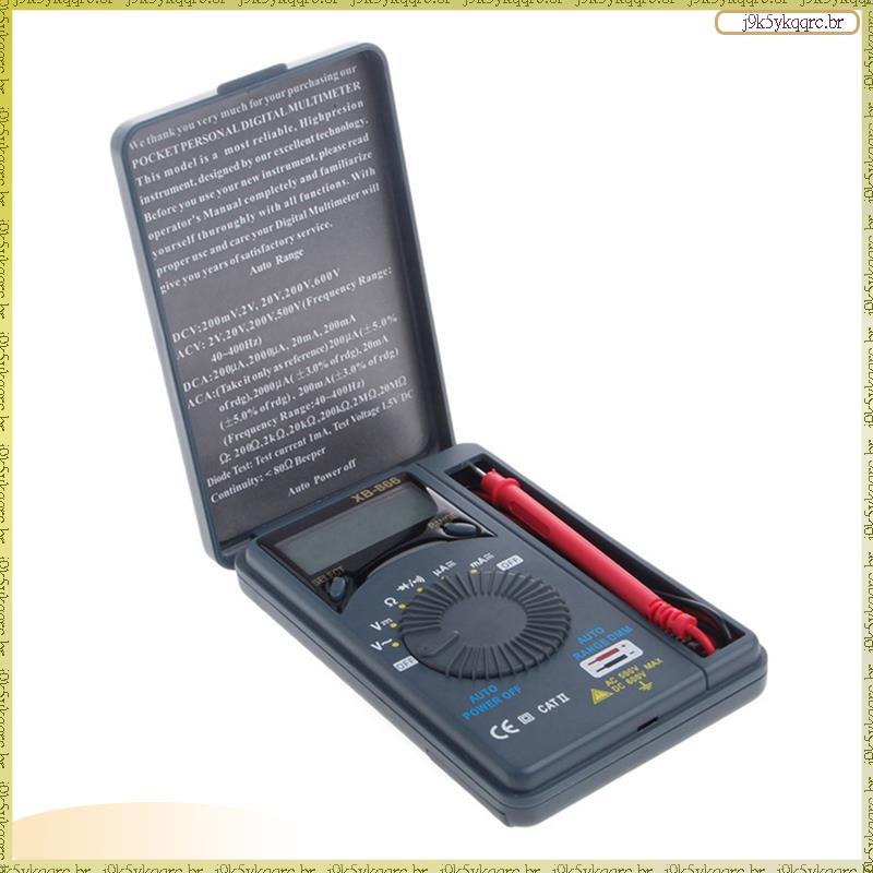 [Lan] XB866 Mini Auto Range LCD Voltímetro Tester Ferramenta AC/Para DC Pocket Digital Multime
