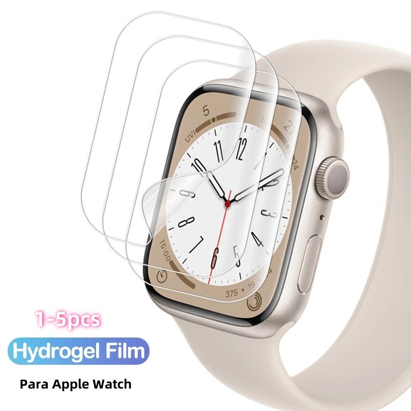 Hydrogel Protetora Película De Tela Para Apple Watch 10 11 46mm 44mm 40mm 42mm 38mm 45mm 49mm HD Filme De Macio Película