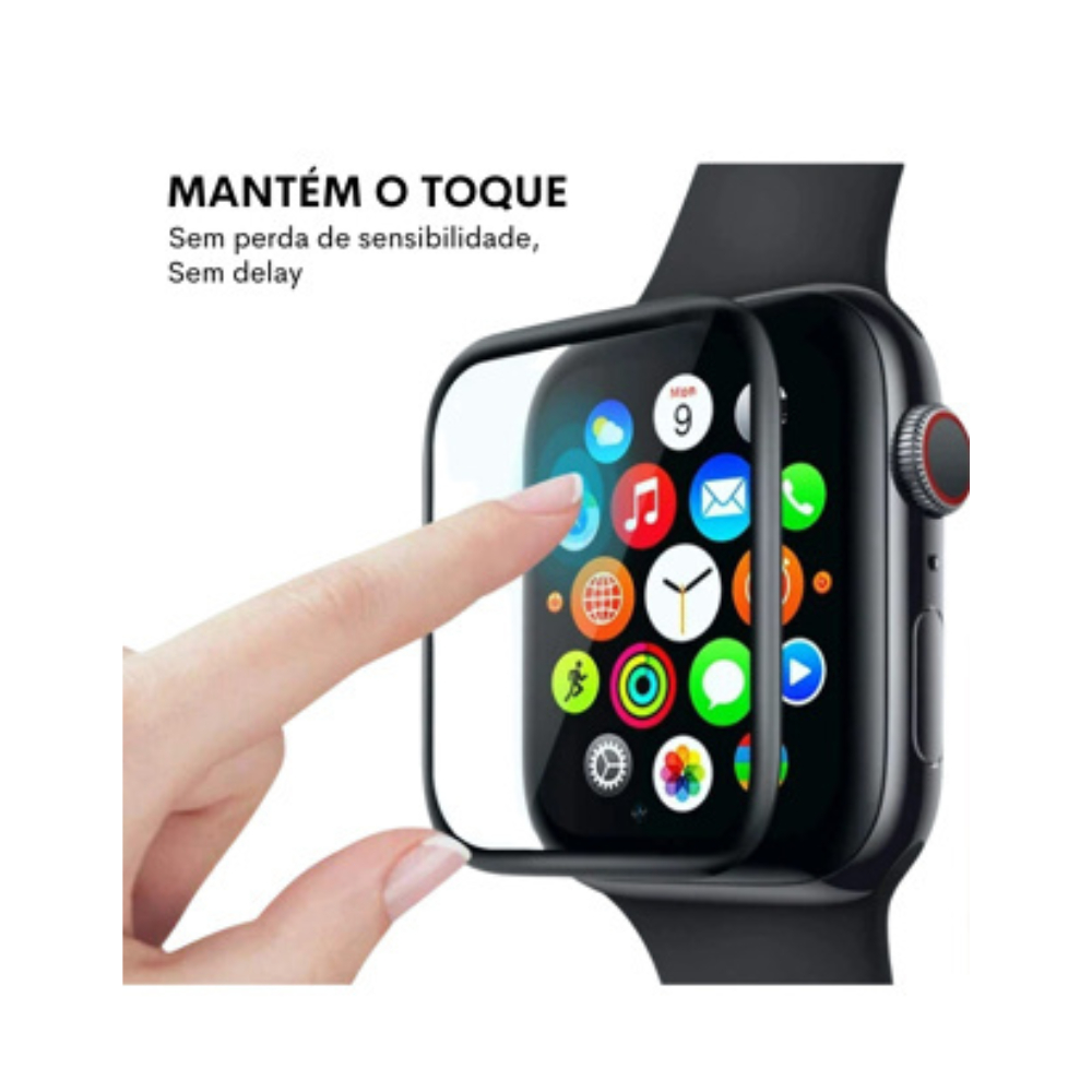 Película De Preteção De Tela De Silicone para Apple Watch Séries 1, 2, 3, 4, 5 e 6 e Smartwatch