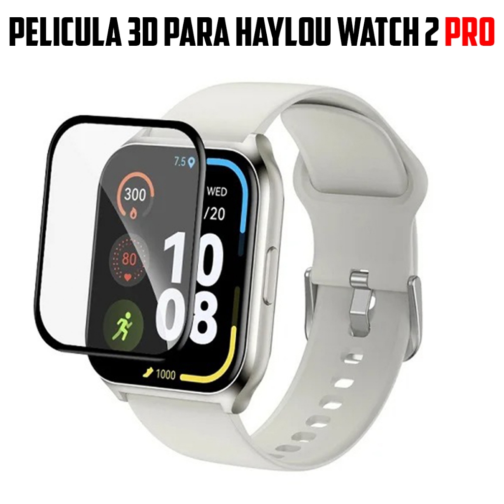 Película 3d Proteção de Tela Para Smartwatch Haylou Watch 2 pro Resistente