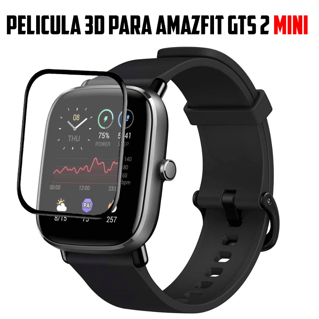 Película 3d Proteção Tela Para Smartwatch Amazfit GTS 2 Mini