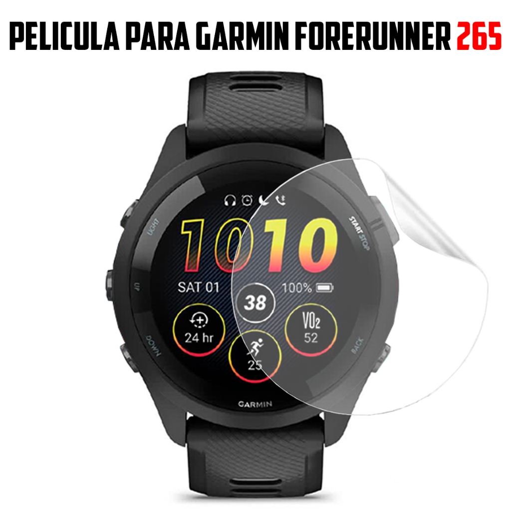 Película para Garmin Forerunner 265 de TPU Hydrogel Proteção de Tela Resistente Flexivel
