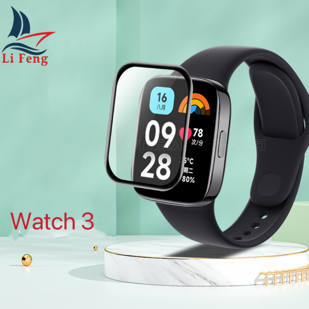 Película 3d Smartwatch  De Tela Completo Para Xiaomi Redmi Watch 3