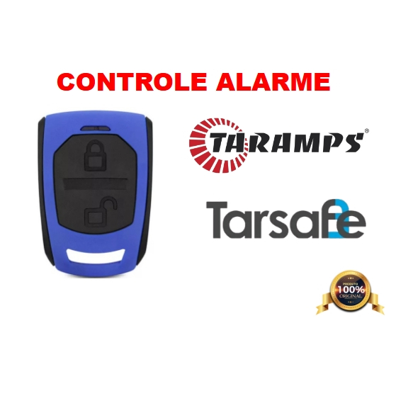 Controle alarme Taramps Tarsafe 2 botões AZUL
