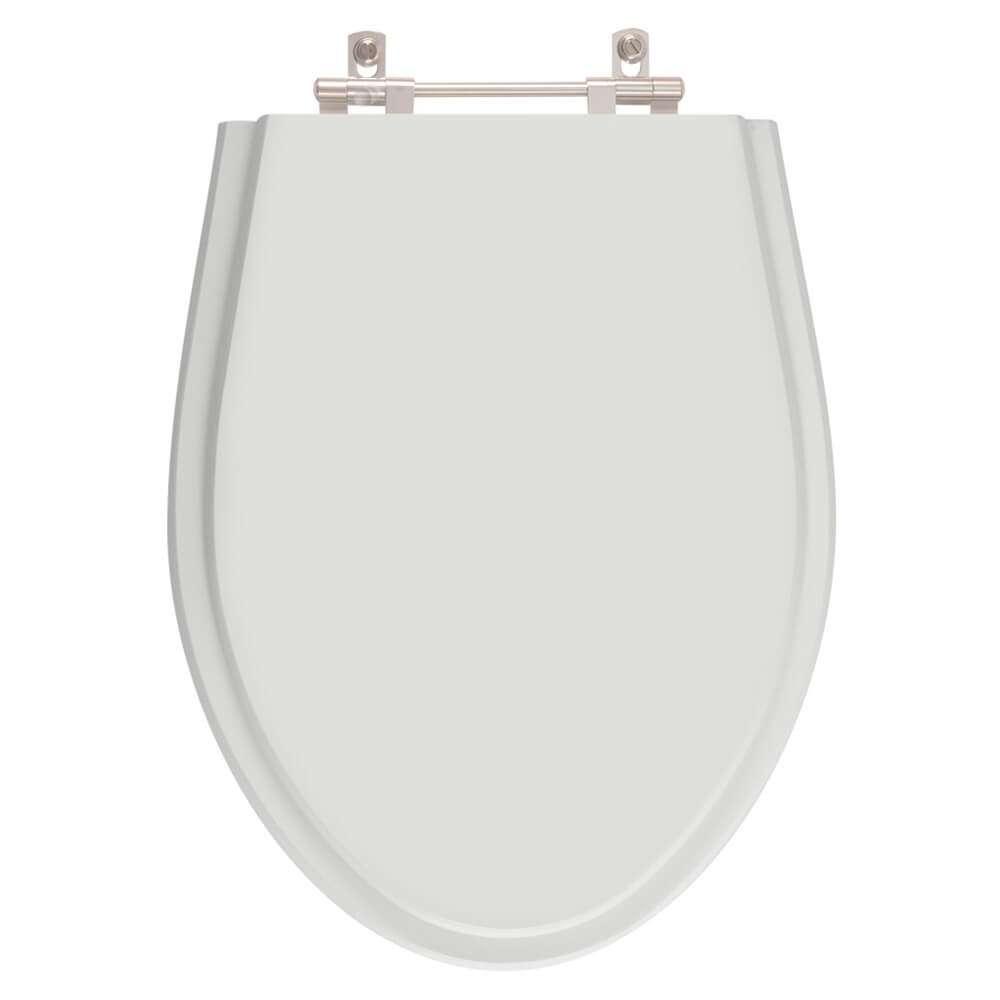 Tampa de Vaso Poliester Victoria Sterling Silver (Cinza Claro) para Bacia Ideal Standard