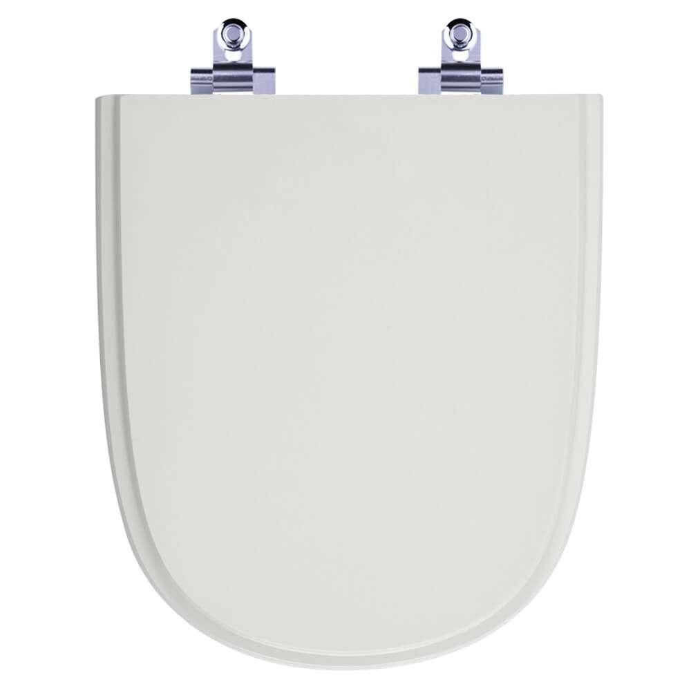 Assento Sanitário Laqueado Soft Close Ezedra Sterling Silver (Cinza Claro) para vaso Ideal Standard