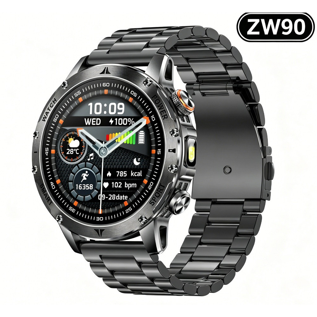 Smartwatch Relógio Inteligente Esporte GPS NFC HD Display Tempo Real Freqüência Cardíaca Bluetooth Chamada Pulseira