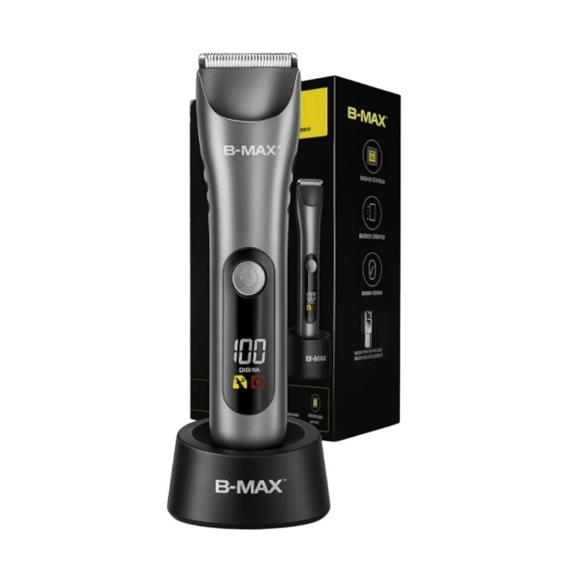 Aparador Corporal B-Max BM-C077 Profissional USB LED 600mAh Recarregavel Masculino Corpo Barba AI!