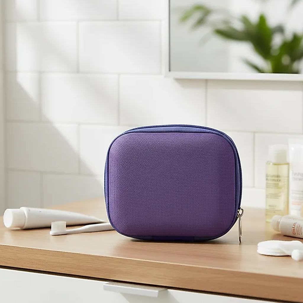 Mini Bolsa Nécessaire Guarda Absorvente Treco Objeto Guarda Volume Viagem