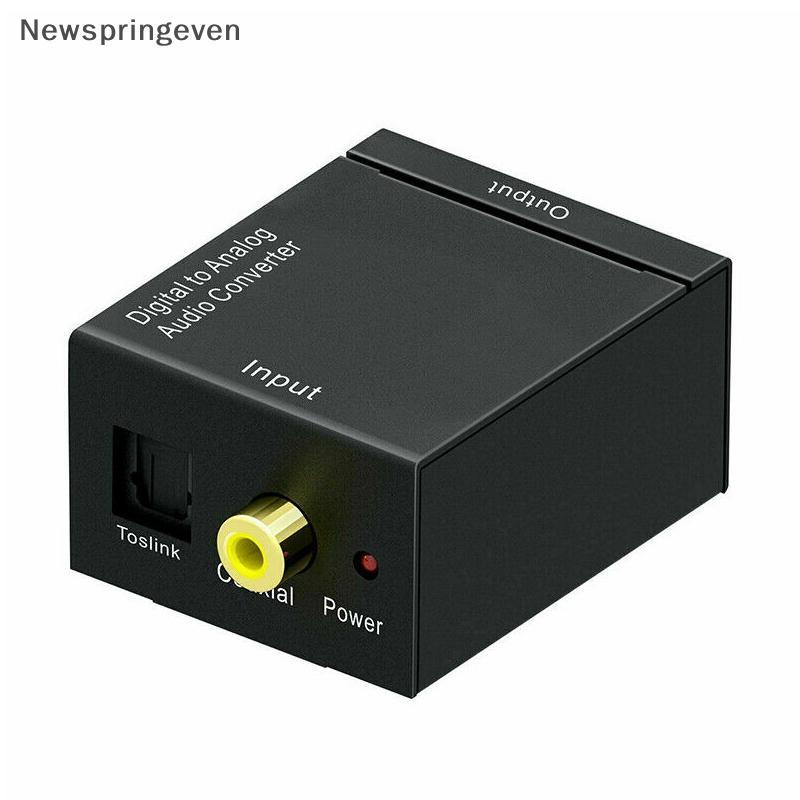 NSE Óptico Coaxial Toslink Digital Para Adaptador Conversor De Áudio Analógico RCA L/R 3.5mm EV