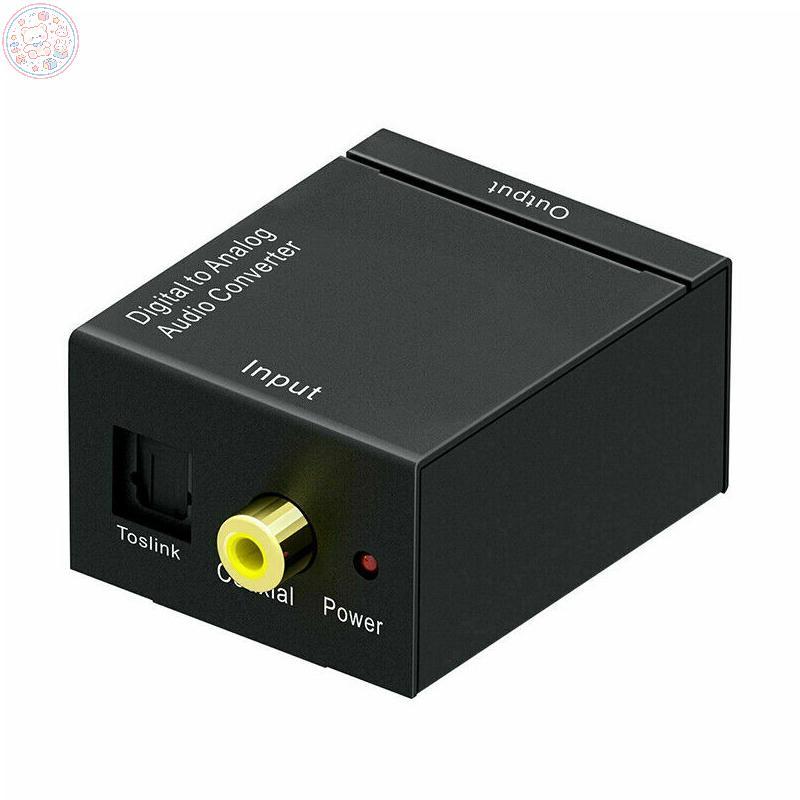Adaptador Coaxial Óptico Toslink Digital Para Conversor De Áudio Analógico RCA L/R 3.5mm Quente