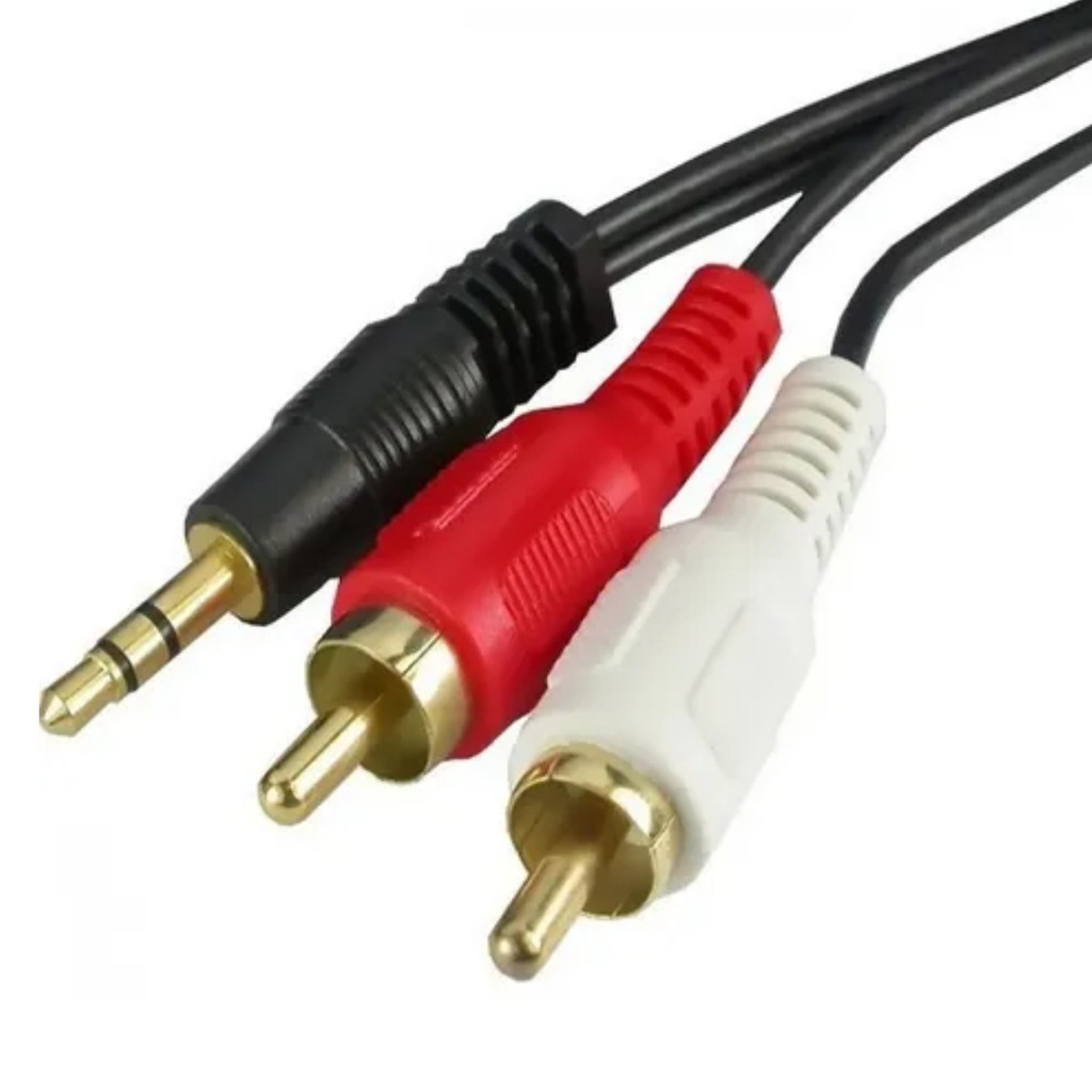 Cabo P2 Stereo  2 X Rca, Gold, 1.8m Storm 10 Unidades