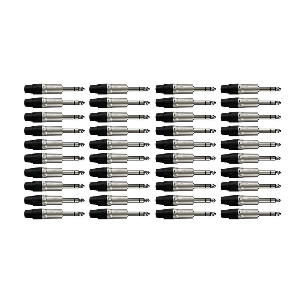 Kit 40 Conectores  P10 Stereo Macho WC 1123 Wireconex