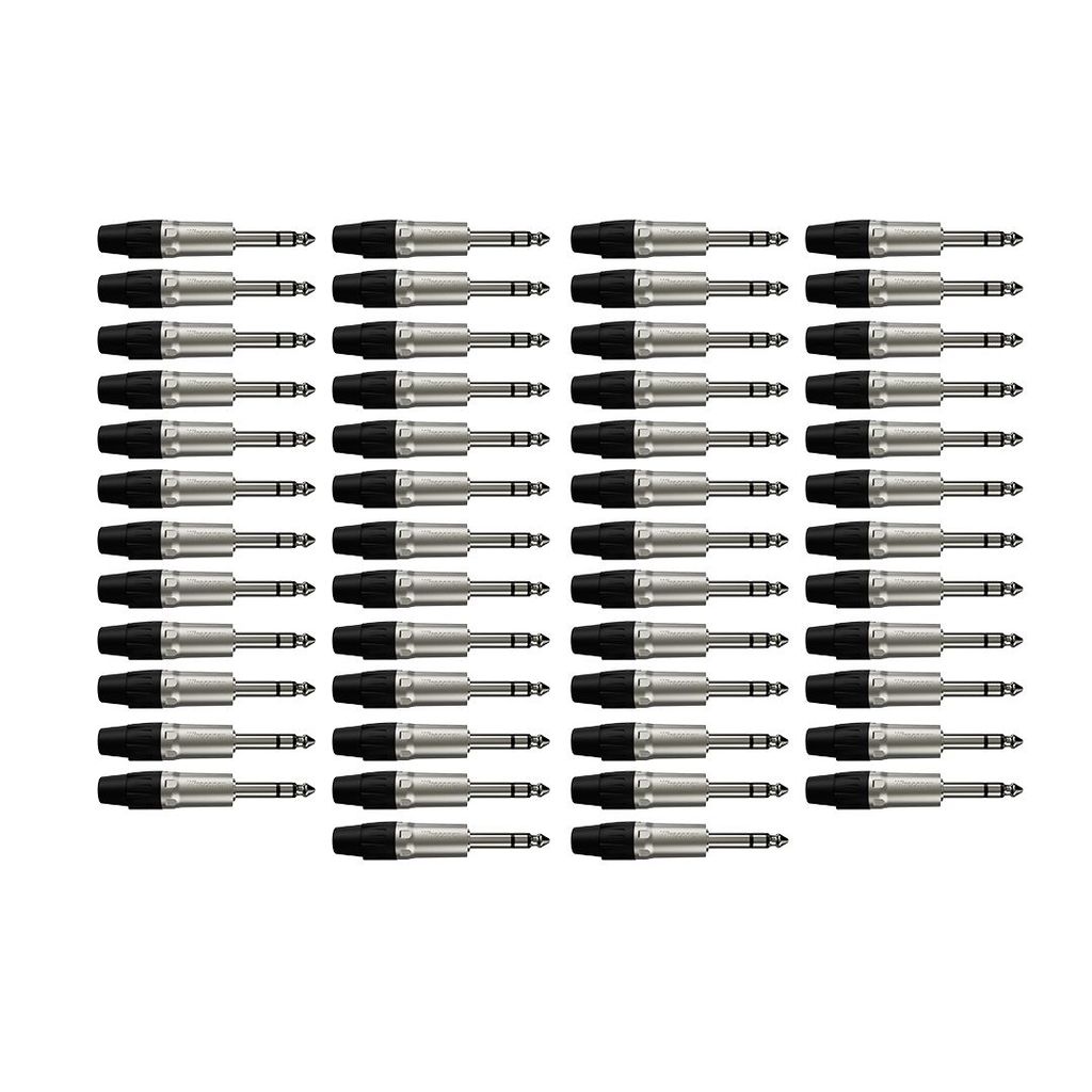 Kit 50 Conectores  P10 Stereo Macho WC 1123 Wireconex