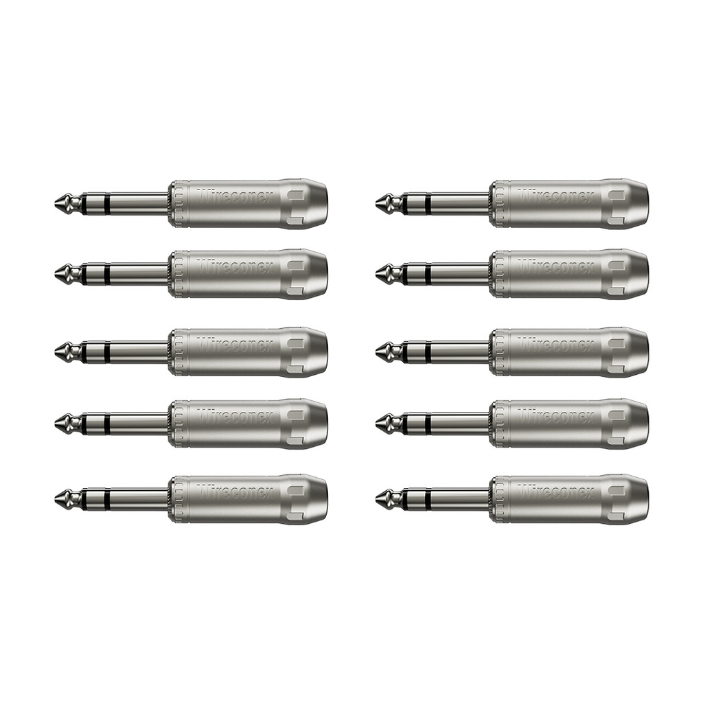Wc 1133 Trs  Conector  (1/4) Stereo Linha Wireconex 10 Un