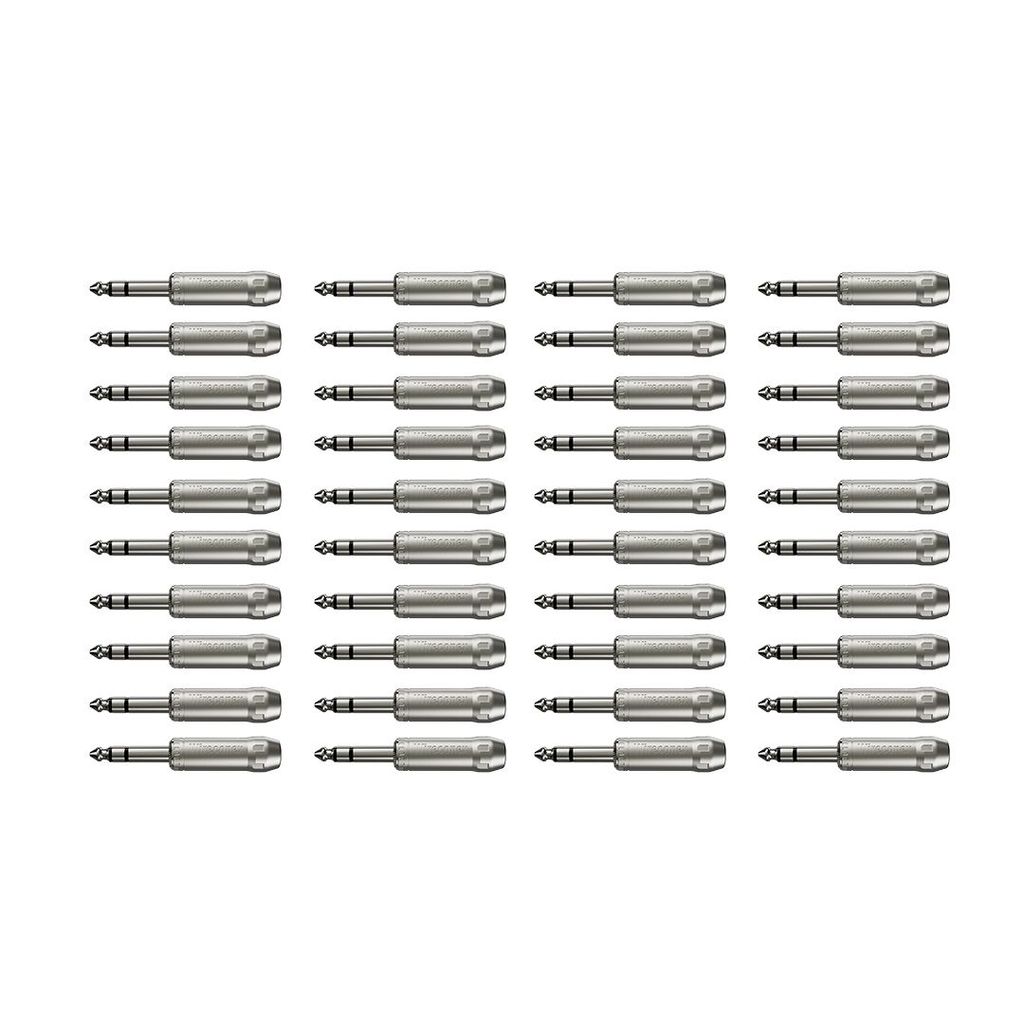 40 Conectores P10 TRS Linha Stereo WC 1133 TRS  Wireconex