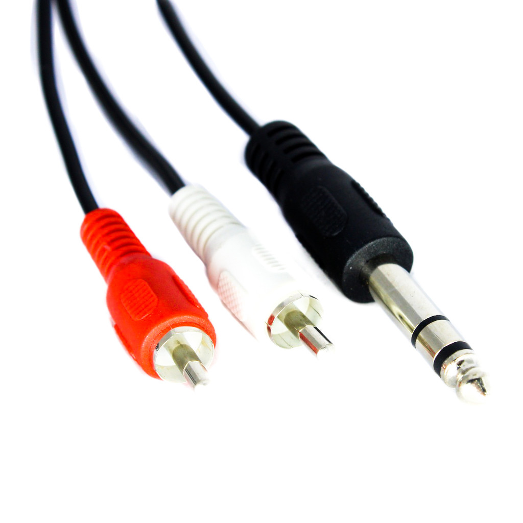 Cabo P10 Stereo Para 2 Rca Macho 2,0m Storm 10 Un