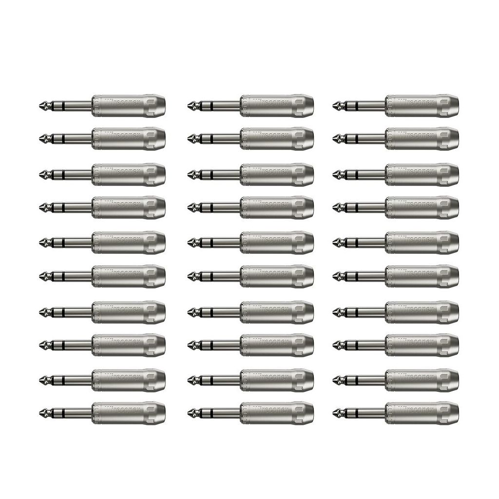 30 Conectores P10 TRS Linha Stereo WC 1133 TRS  Wireconex