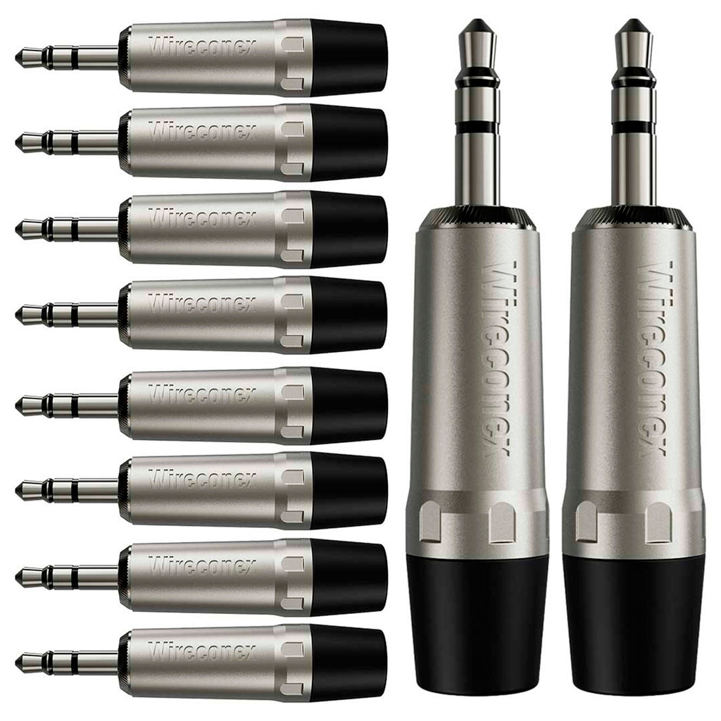 Conector P2 Stereo 3,5mm Plt Wc 1323 Trs Wireconex 10 Un