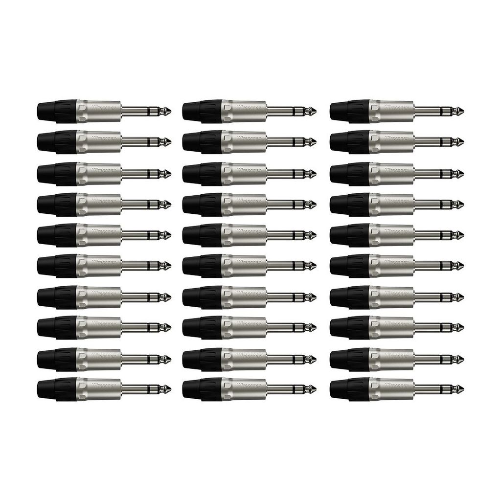 Kit 30 Conectores  P10 Stereo Macho WC 1123 Wireconex