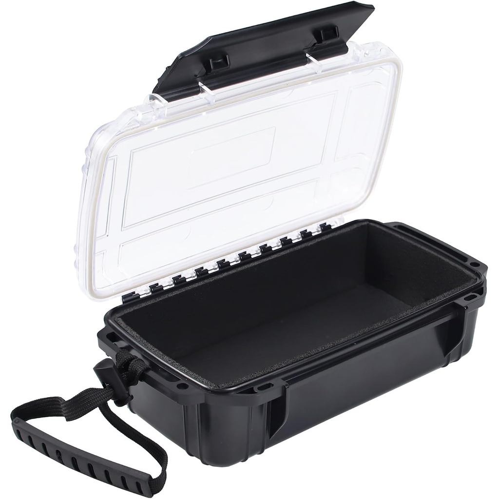Waterproof Dry Box Small Waterproof Hard Case Micro Case with Foam Padding Dry Boxes Watertight Storage Container Case P