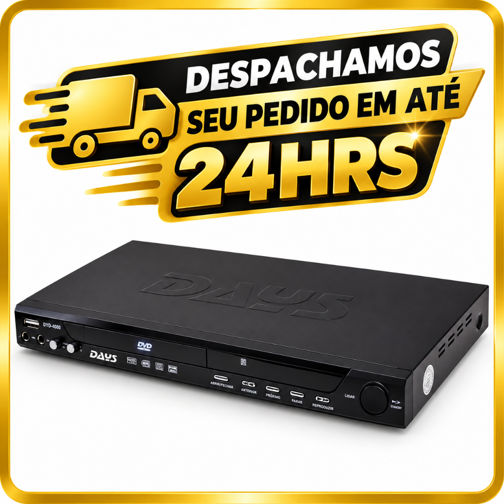 DVD KARAOKE Player Days DYD-4000 Reprodutor de Mesa USB CD DVD