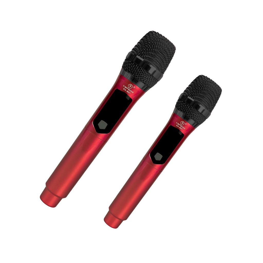 Kit Microfone Karaokê Wassay Com 2 Unidades Sem Fio