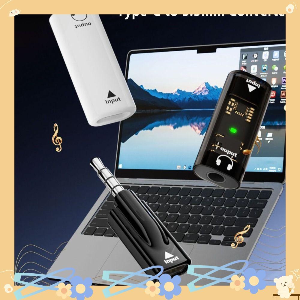 Adaptador De Áudio , Conversor HiFi Sem Atraso USB Tipo C Para 3.5 Mm , Conector DAC Plug and Play-AUX