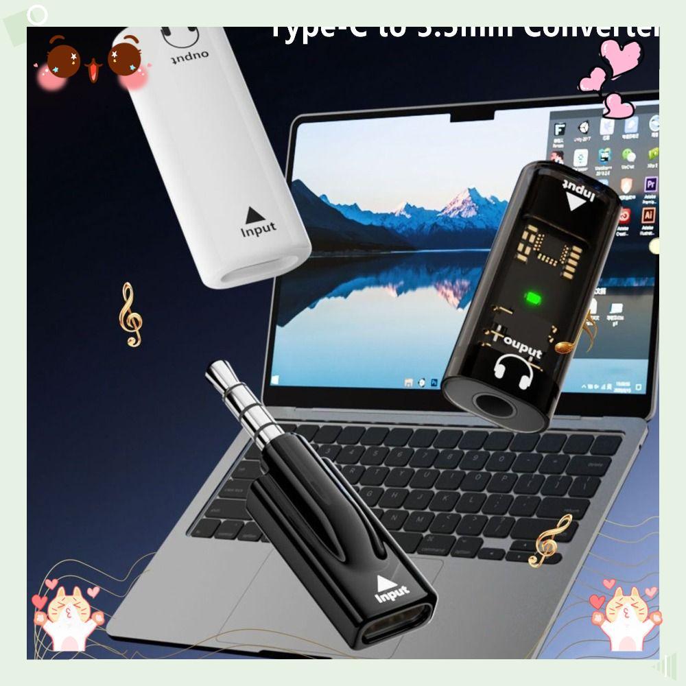 Conversor USB Tipo C Para 3.5 Mm , Adaptador De Áudio Plug and Play Macho Fêmea , Conector HiFi DAC-AUX