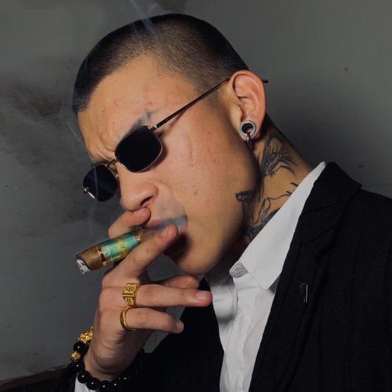 Óculos De Sol Elípticos Pequenos Unissex – Proteção UV400 Com Armação De Metal Retrô Para Estilo Hip Hop E Uso Diário