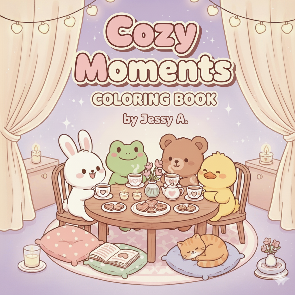 Cozy Moments coloring book libro para colorear