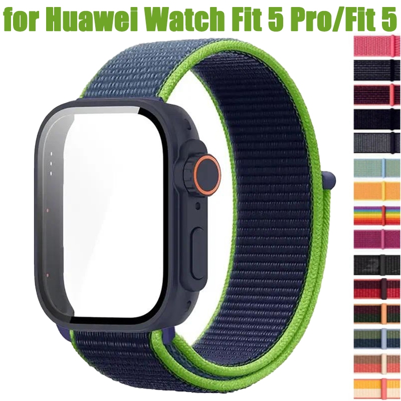 Mudar Para Ultra Case + Pulseira De Nylon Huawei Watch Fit 5 Pro/4Pro/4 PCcover Protetor De Tela Banda