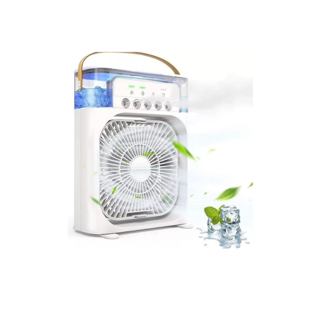 Mini Ar Condicionado Climatizador De Ar Frio Portátil Cabo USB Refresca calor 26x21x9cm 10w B-MAX