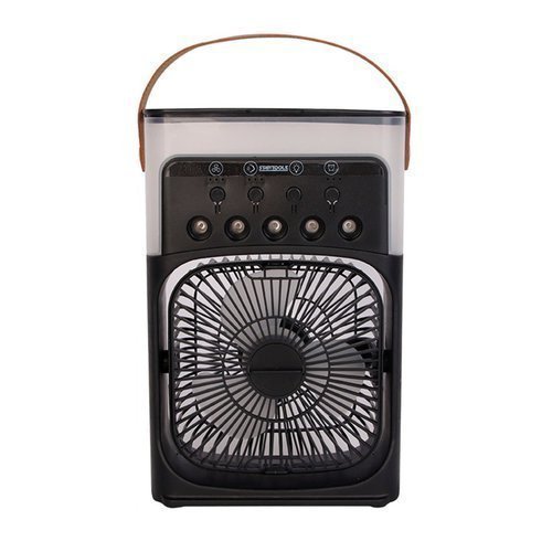 Mini Ventilador Climatizador Umidificador Portátil USB Led Bivolt 10W Quarto Sala Escritório
