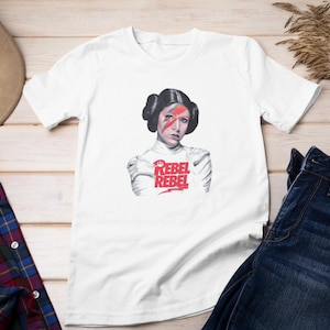 Camiseta Masculina Feminina Oversized Estampa Princesa Leia 