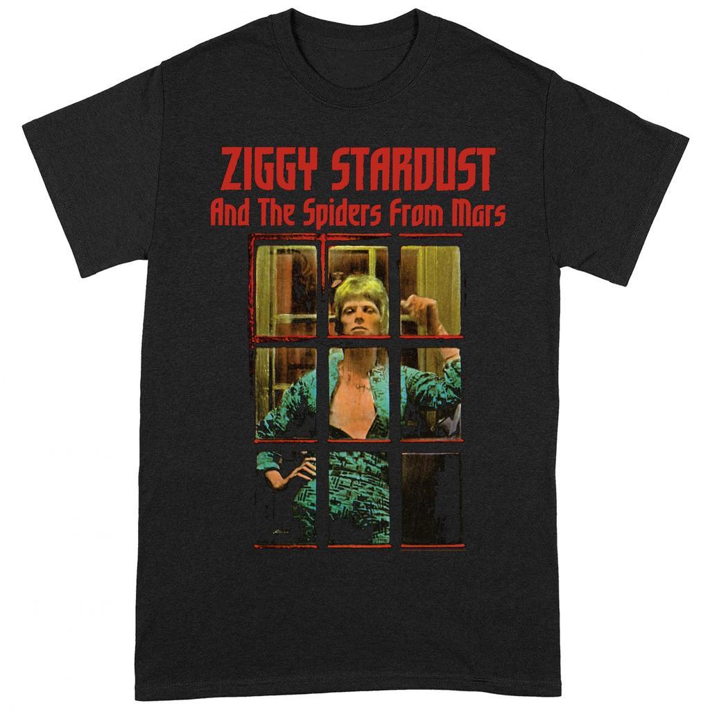 Camiseta Masculina Rock Banda Estampa David Bowie Ziggy Stardust And The Spiders From Mars T-shirt Streetwear