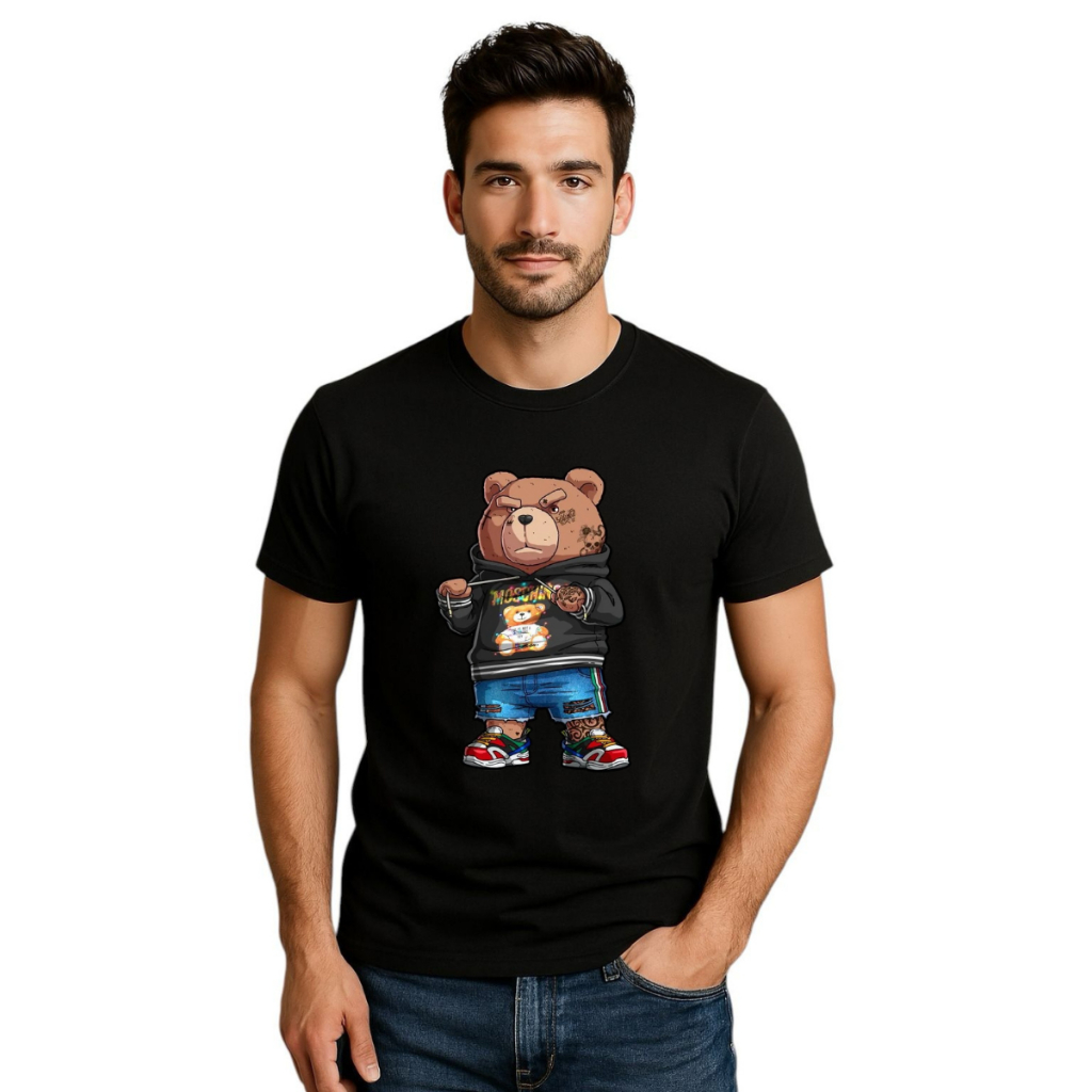 Camiseta Masculina Ursinho Gang Lançamento Promoção Imperdível