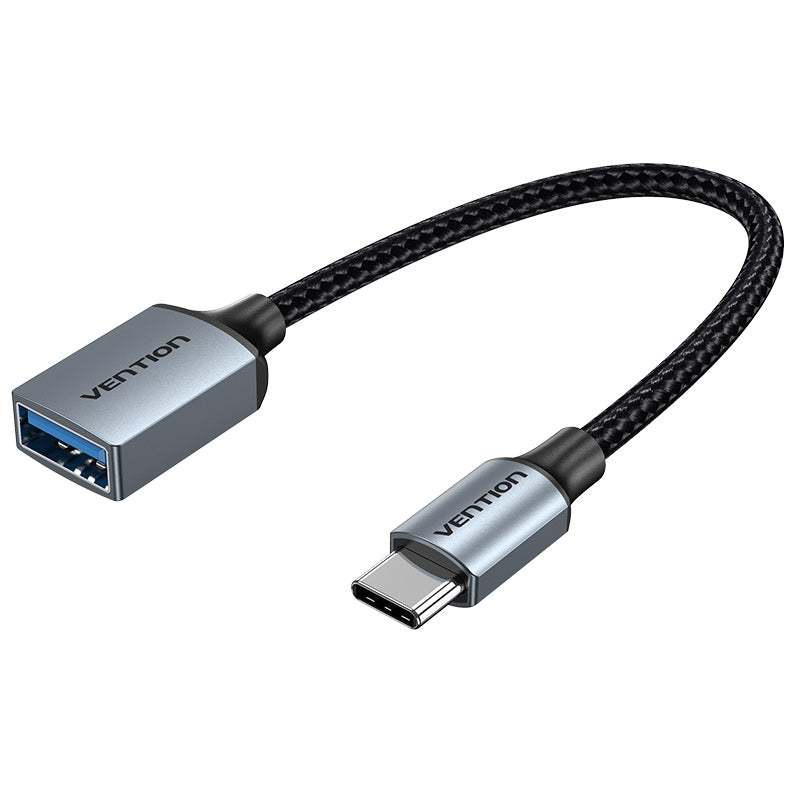 Vention - Cabo Adaptador OTG USB-C Macho x USB 3.0 Fêmea 5Gbps Alumínio
