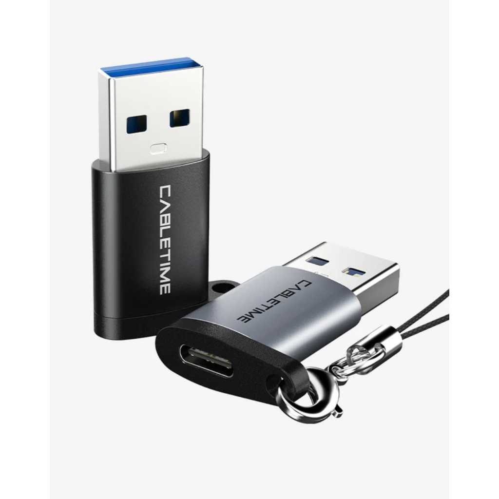 Adaptador/ Conversor USB-C Fêmea para USB-A Macho 5Gbps Cabletime