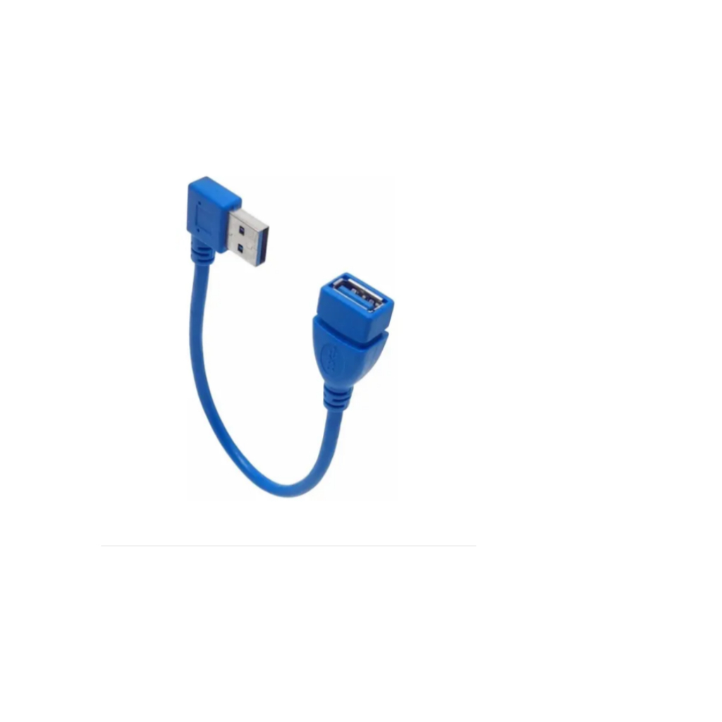 Cabo Extensor Usb 3.0 Adaptador 5gbps Macho Femea 0,2m Em L