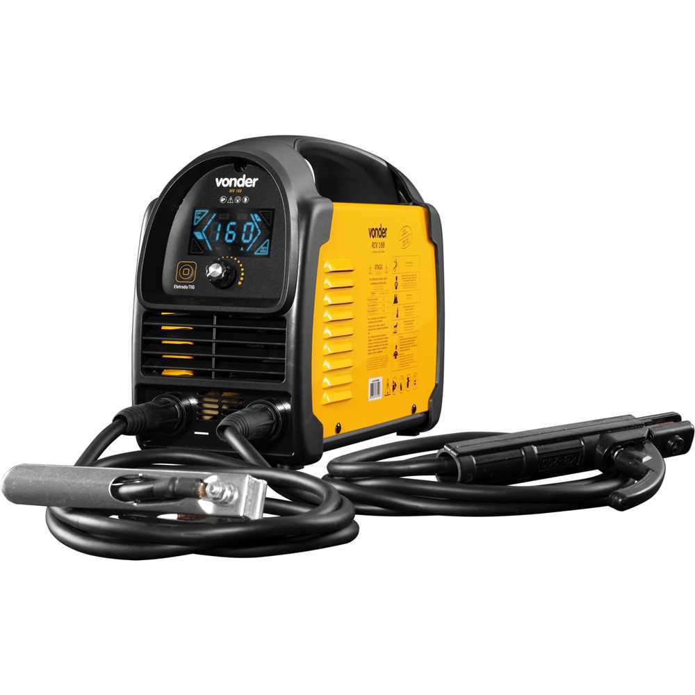 Máquina de Solda Inversora 160A TIG Eletrodo Bivolt Automática Display LED Vonder RIV168