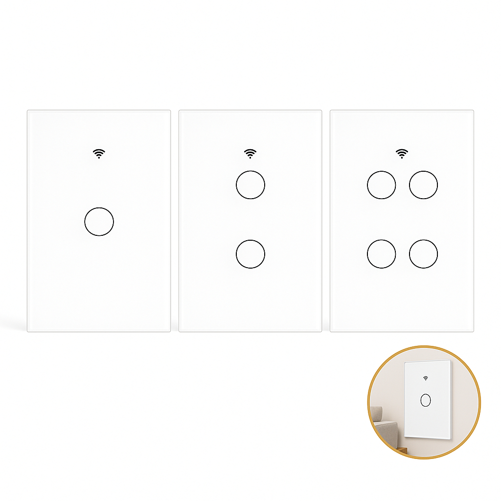Interruptor Wi-fi Inteligente Compatível Alexa Google Touch