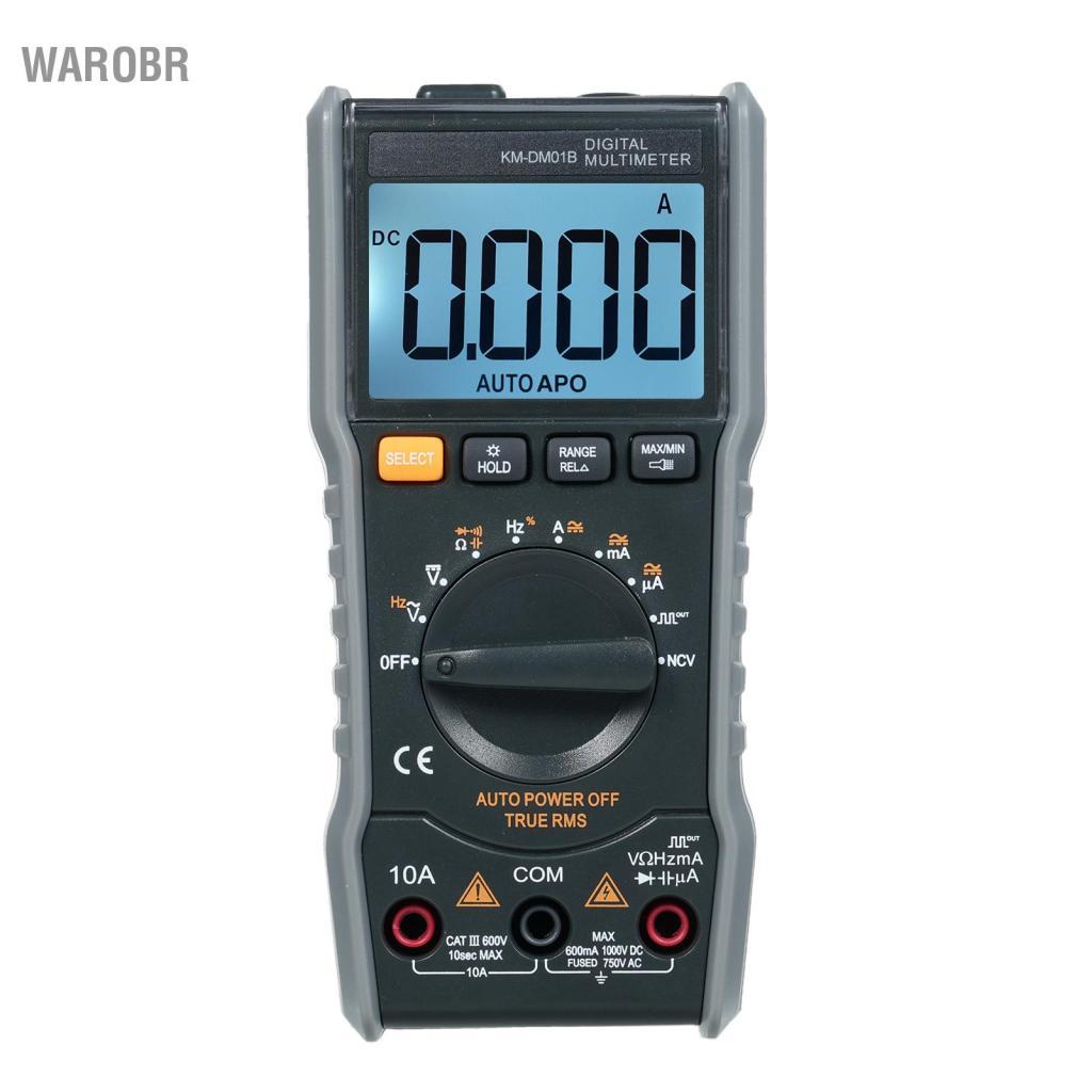 Warobr Mingzhe KMDM01B Multímetro Digital Auto Range 6000 Contagens Testador Multifuncional para Profissionais de