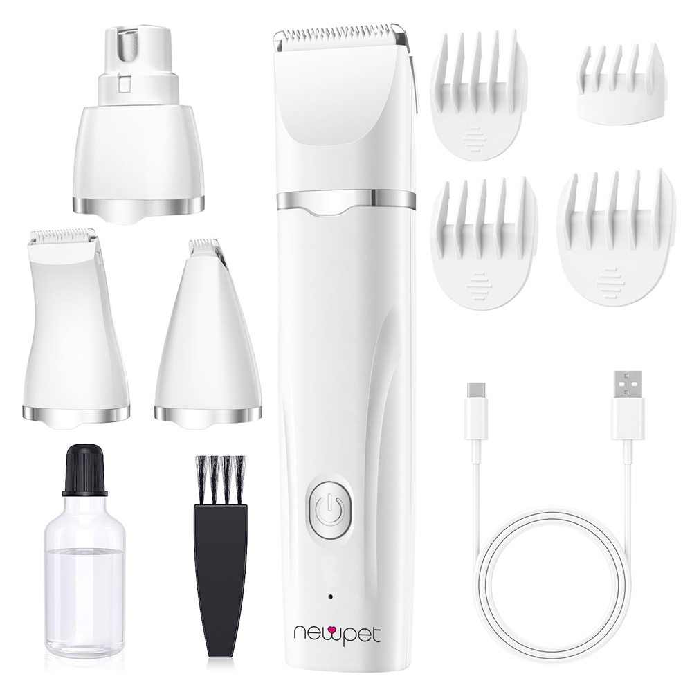 4in1 Maquina De Tosa Profissional Pet Cães Gato Sem Fio - Ideal Para Retoques e Acabamentos Em Cães e Gatos